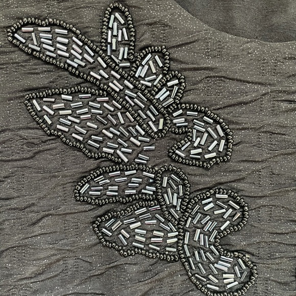 Free People Beaded Body Con Low Back Dress S - Picture 8 of 12